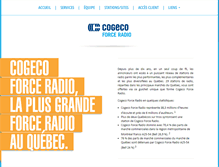 Tablet Screenshot of cogecoforceradio.com
